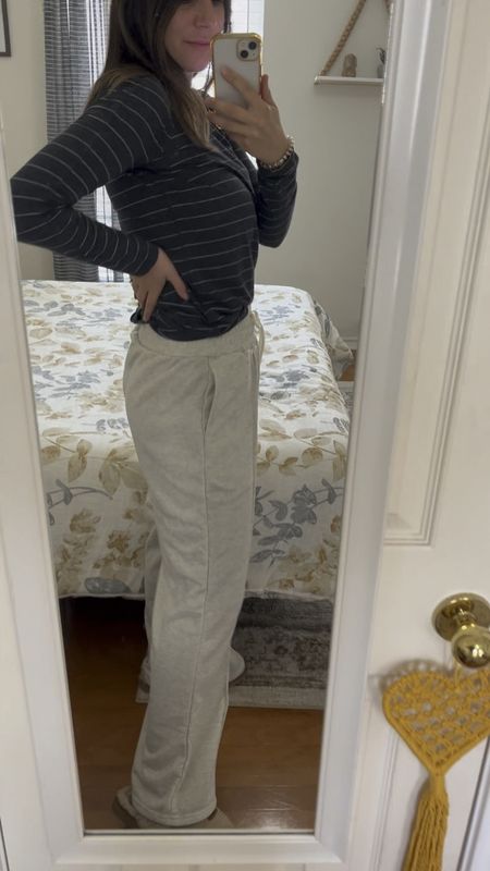 The comfiest pair of flare lounge pants from Amazon! These pants are so comfortable, flowy and easy to style. Such a great pair of lounge pants for the winter! 

#LTKU #LTKtravel #LTKstyletip