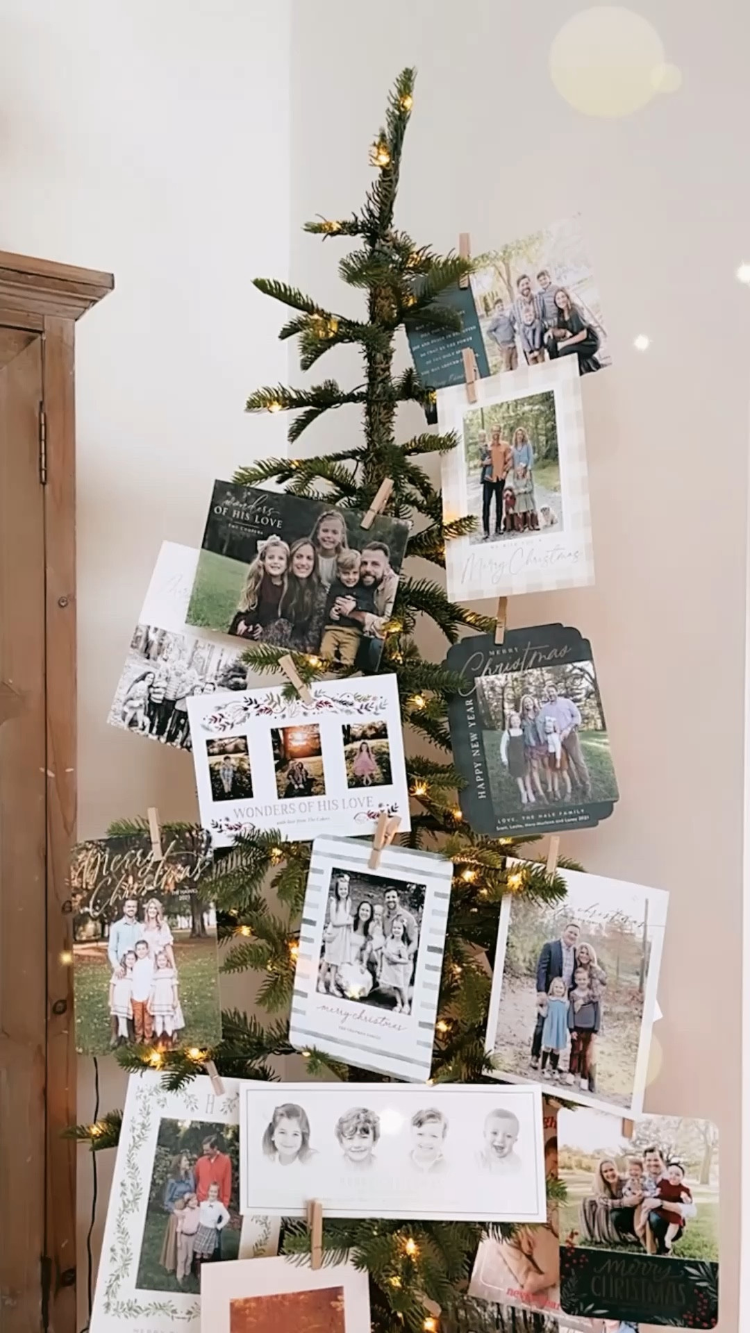 We love having a Christmas Card tree each year! 