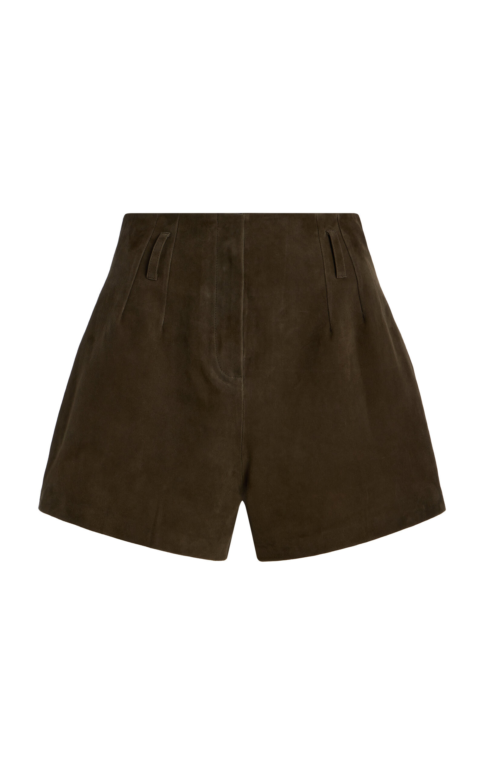 The Frankie Shop - Lise Suede Shorts - Green - XS - Moda Operandi | Moda Operandi (Global)