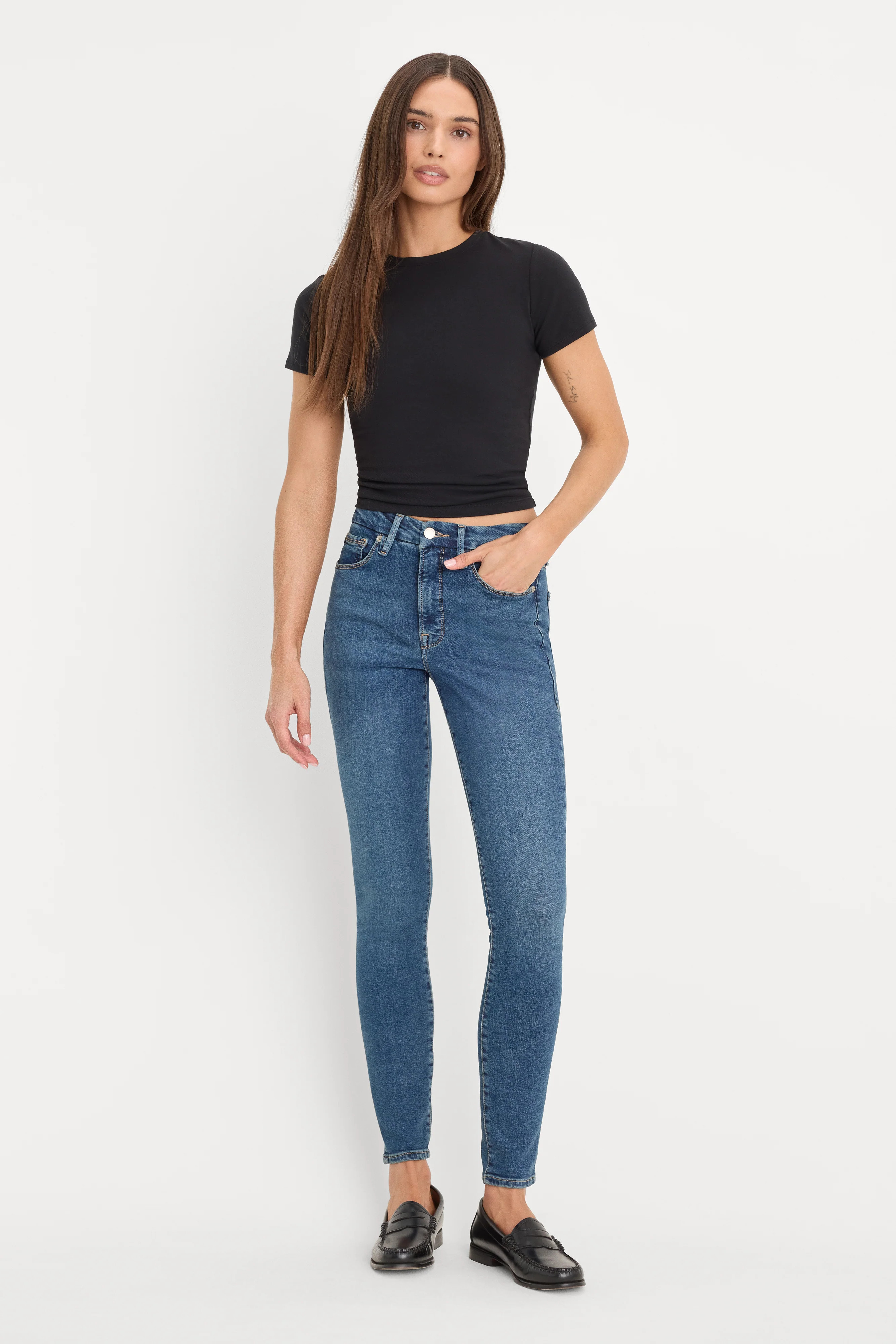 GOOD LEGS SKINNY JEANS | BLUE004 - GOOD AMERICAN | Good American