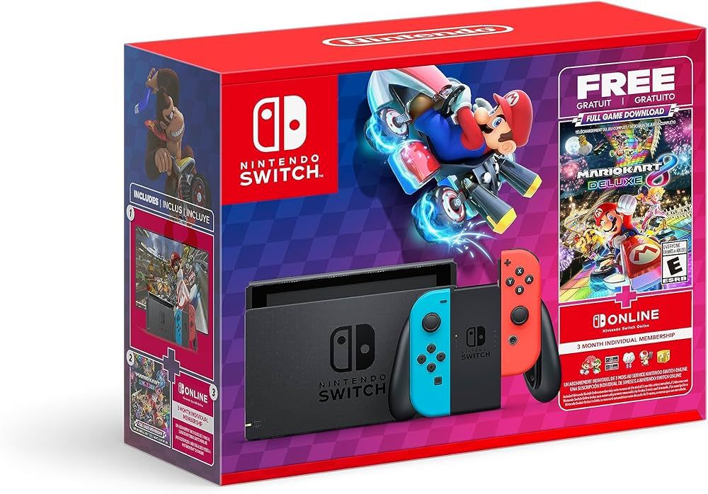 Nintendo Switch™ Mario Kart™ 8 Deluxe Bundle (Full Game Download + 3 Mo. Nintendo Switch Online Memb | Amazon (US)