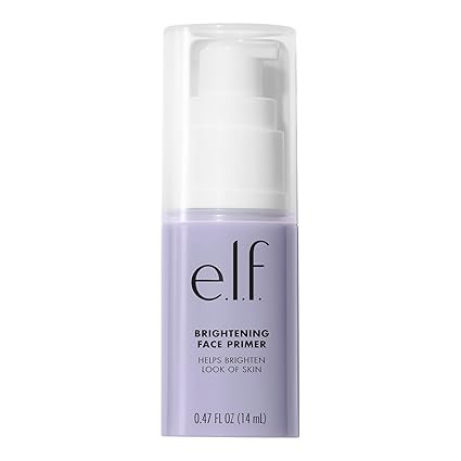 e.l.f. Brightening Lavender Face Primer, Face Makeup Primer For Neutralizing Uneven Skin Tones & ... | Amazon (US)