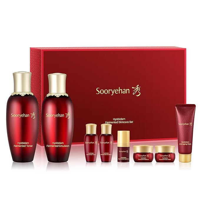 Sooryehan Hyobidam Fermented Skincare Gift Set (13.53 fl oz) - Premium Korean Skin Care for Inten... | Amazon (US)