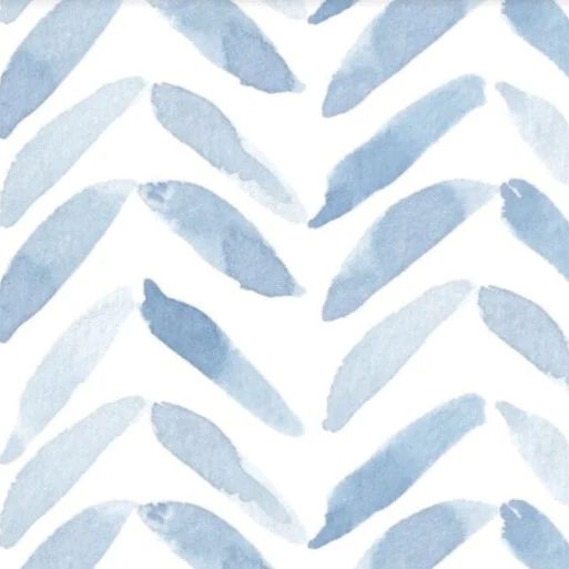 Parker Chevron Ocean Wallpaper | Cailini Coastal