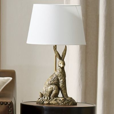 Brass Hare Table Lamp | Grandin Road