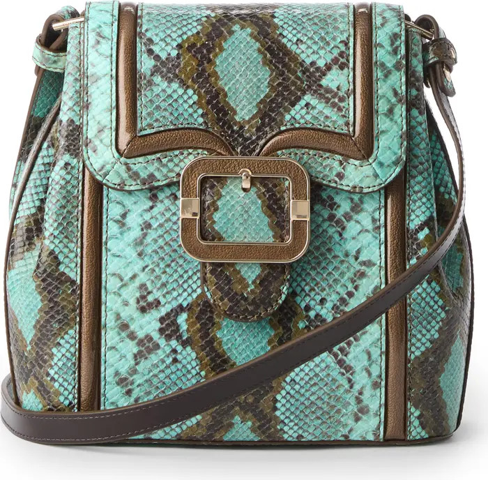 Margo Croc Embossed Leather Crossbody Bag | Nordstrom