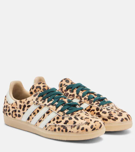 Samba OG leopard-print calf hair sneakers | Mytheresa (US/CA)