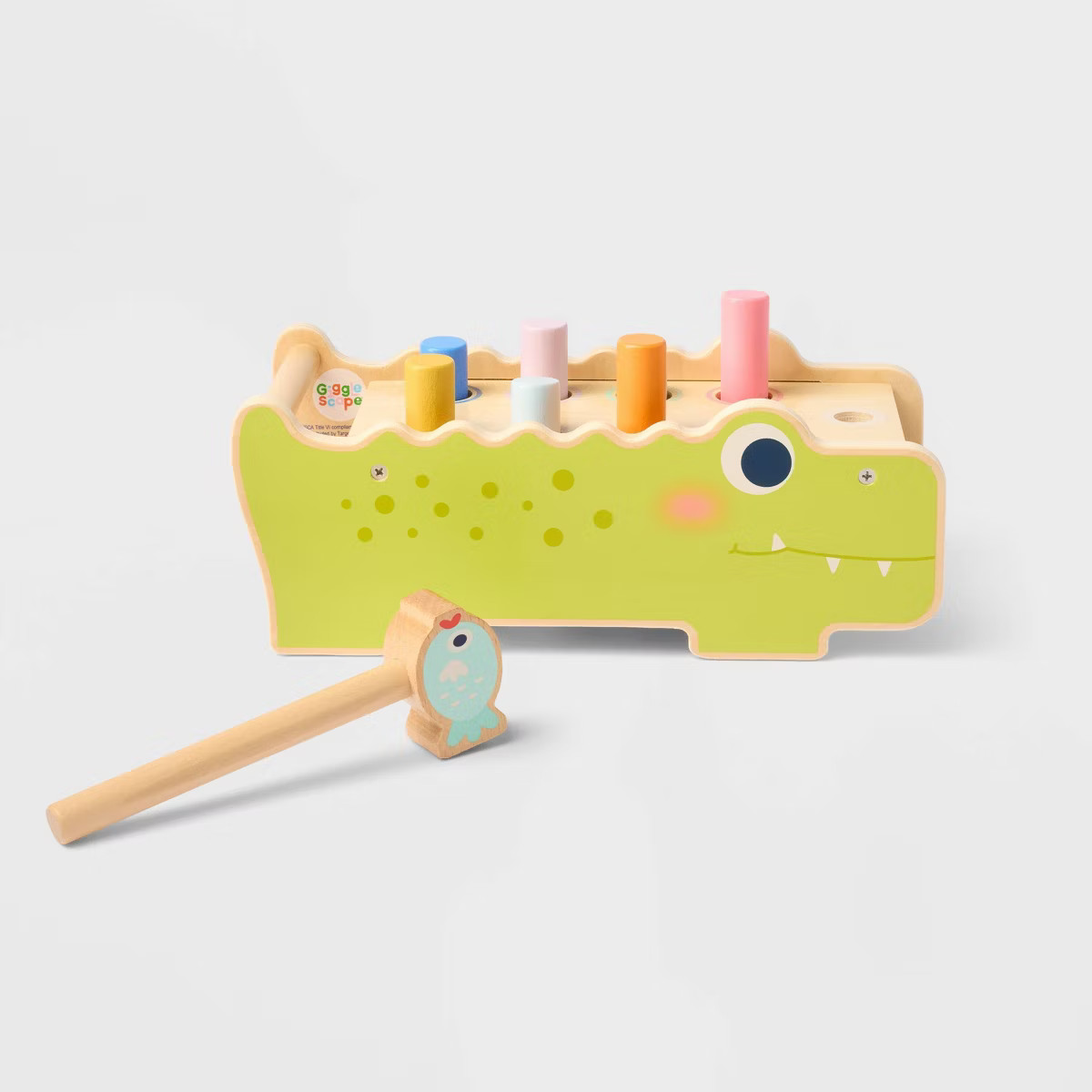 Alligator Pounding Bench - Gigglescape™: Push & Pull Toy, 18+ Months, Creativity & Motor Skills... | Target