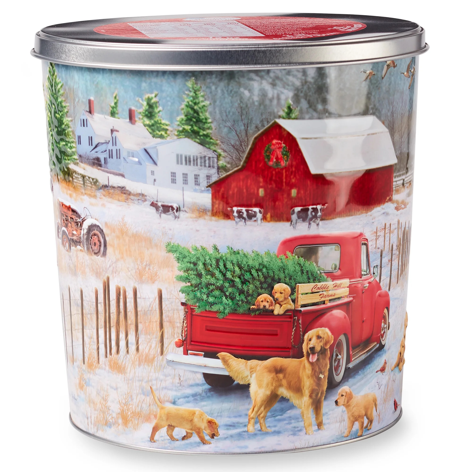 Great Value Retrievers and Red Truck Popcorn Tin - Walmart.com | Walmart (US)