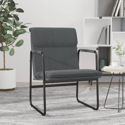 VidaXL Lounge Chair Dark Gray 21.7 in.x25.2 in.x31.5 in. Fabric | Target