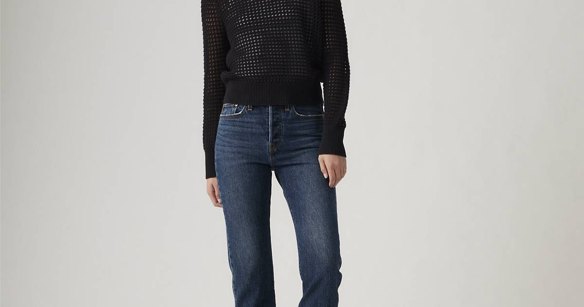 Wedgie Straight Ankle Women's Jeans - Dark Wash | Levi's® CA | Levi's CA