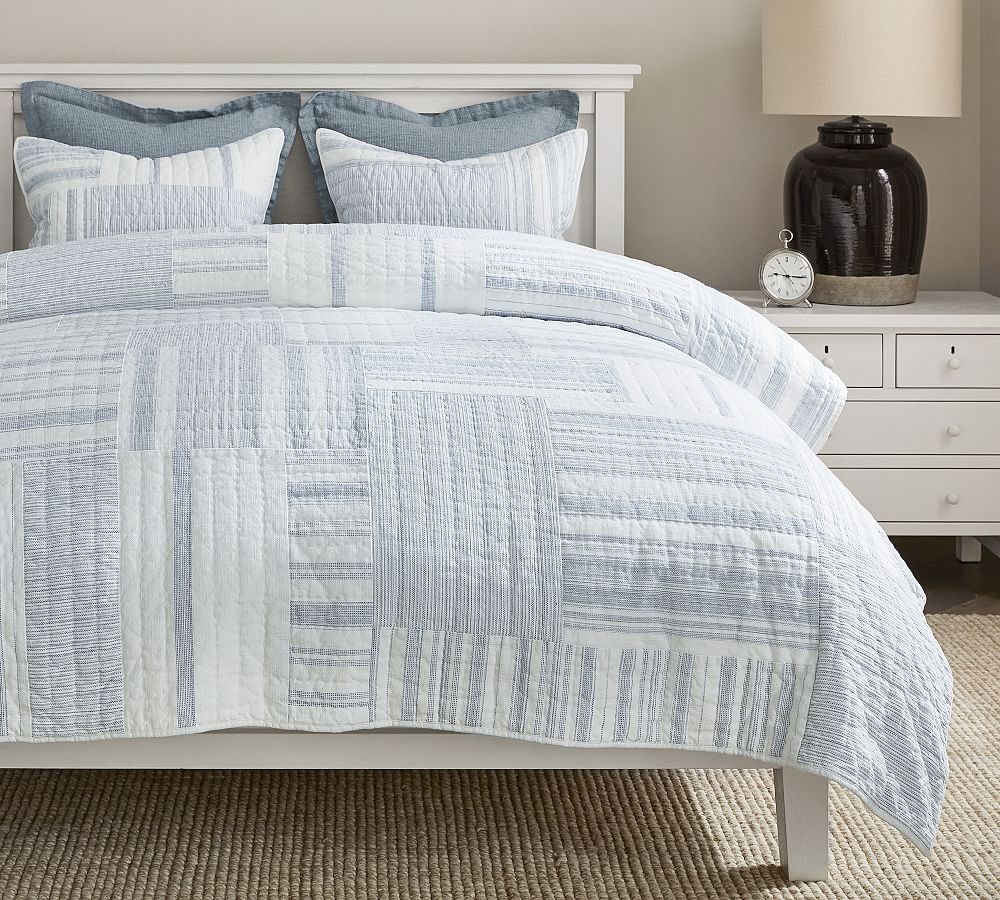 Hawthorn Handcrafted Patchwork Cotton Quilt | Pottery Barn (US)