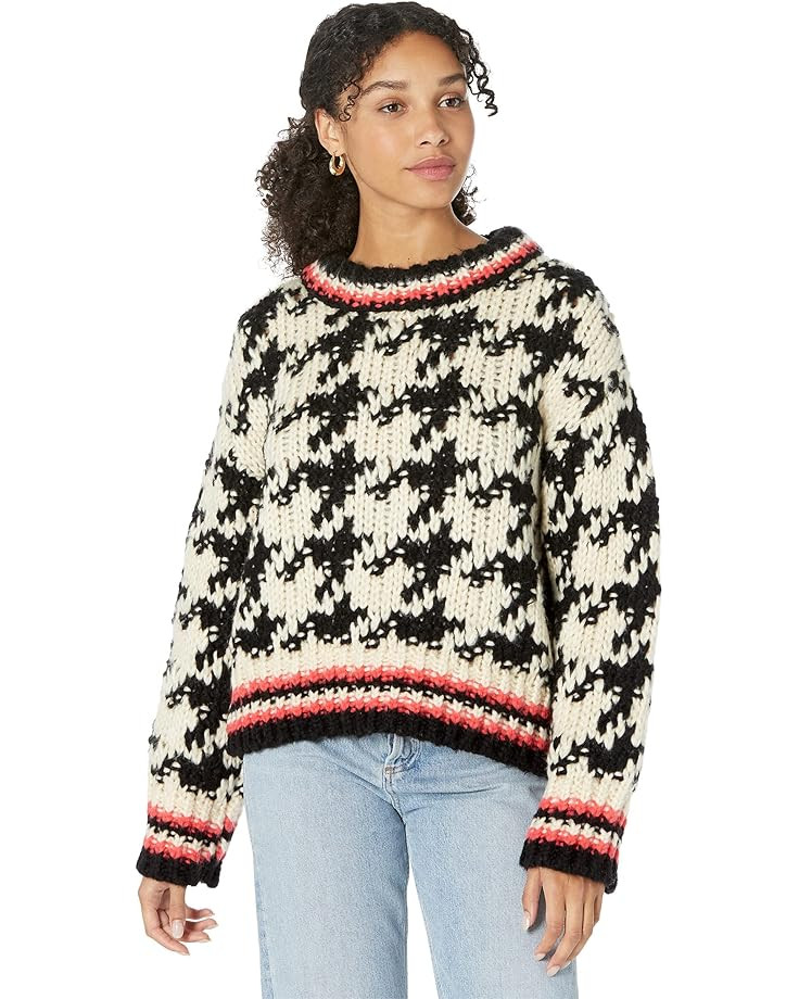 Blank NYC Houndstooth Sweater in Powdered | Zappos