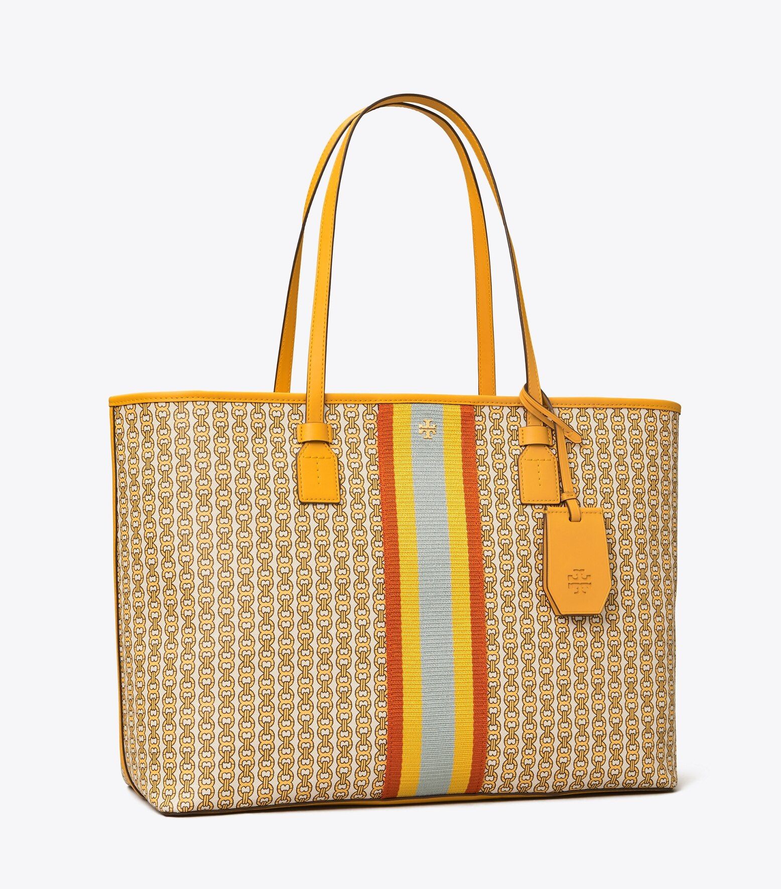 Gemini Link Canvas Top-Zip Tote Bag$298 | Tory Burch (US)