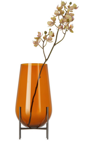 Orange Échasse Vase | SSENSE