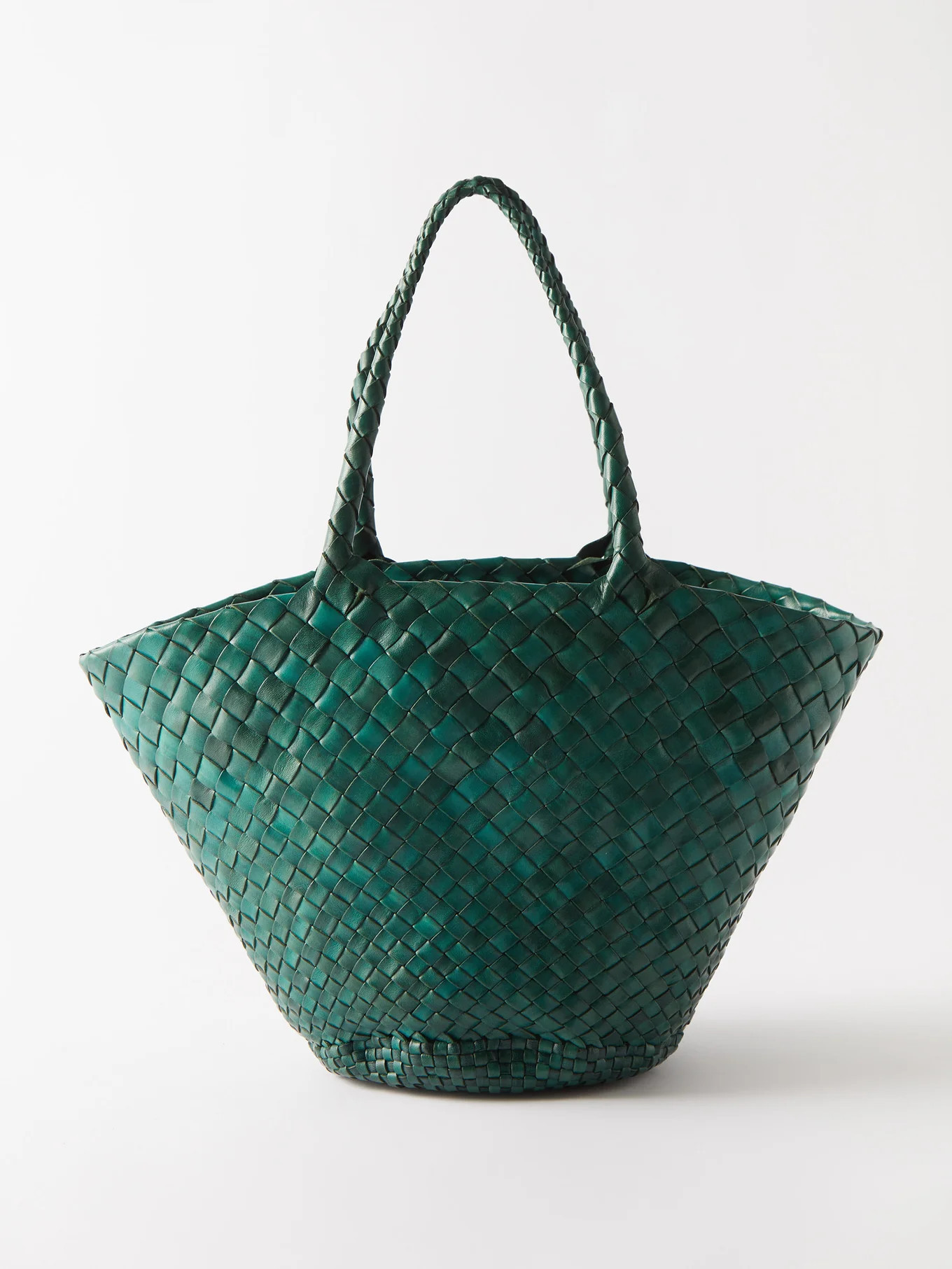 Egola woven-leather basket bag | Matches (US)