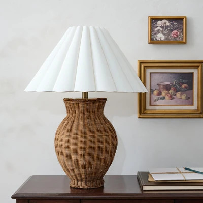 Cassandra Rattan Table Lamp | Magnolia
