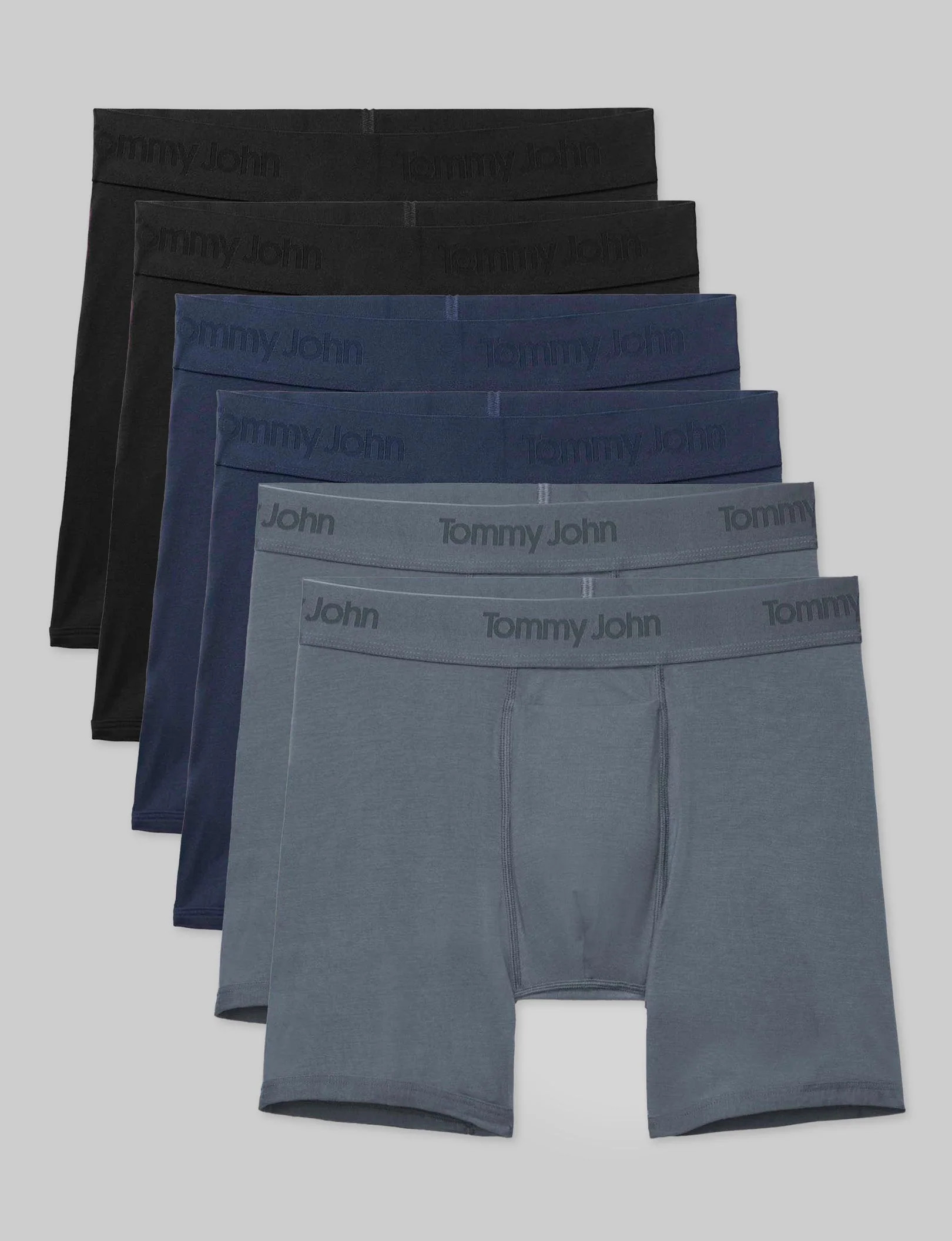 Second Skin Mid-Length Boxer Brief 6" (6-Pack) | Tommy John