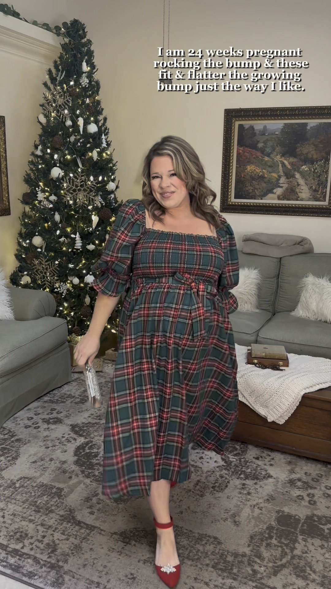 I am 24 weeks pregnant rocking the bump and these fit and flatter the growing bump just the way I like.

I am wearing my traditional size large in all these dresses and did not need to size up based on my bump.

Bump friendly 
Non maternity dresses 
Holiday dress
Christmas dresses
Amazon fashion 
Boutique fashion 

#LTKHoliday #LTKBump #LTKGiftGuide
