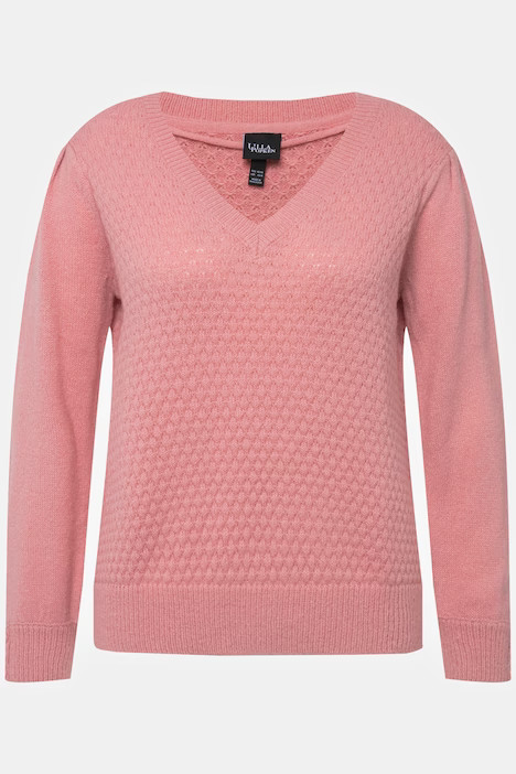 Textured Knit Sweater | Ulla Popken - US & CA