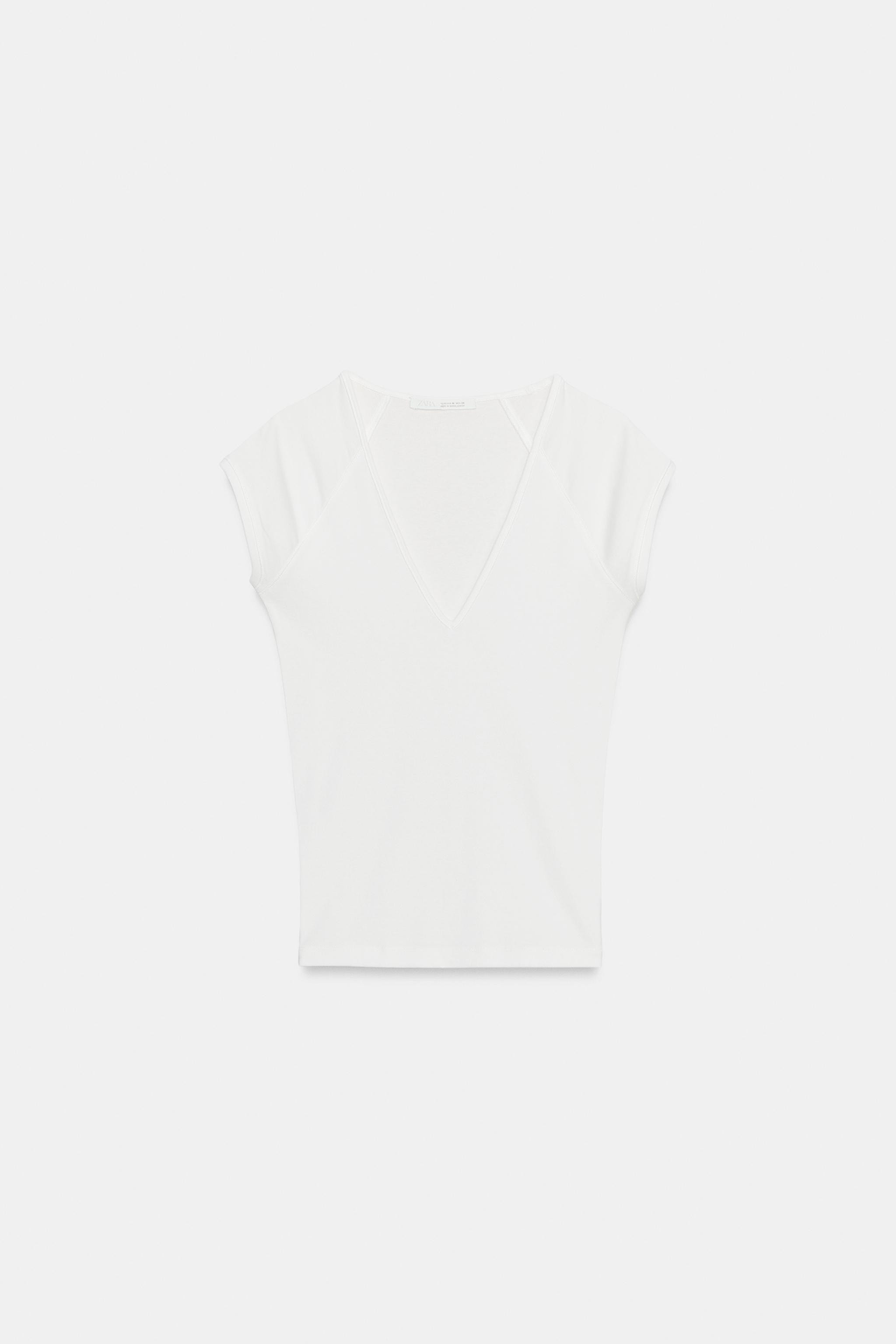 V-NECK T-SHIRT | Zara UK