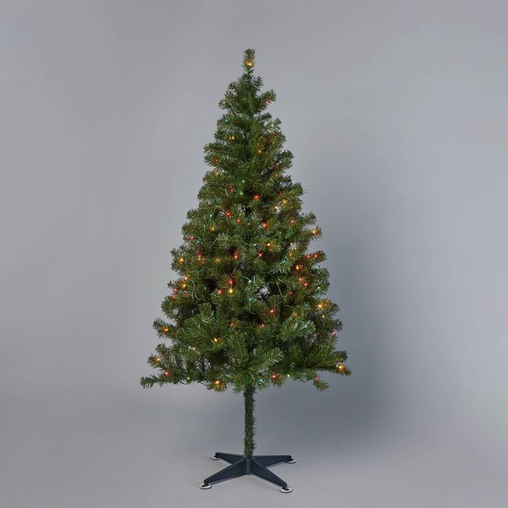 6' Pre-Lit Alberta Spruce Artificial Christmas Tree Multicolor Lights - Wondershop™ | Target