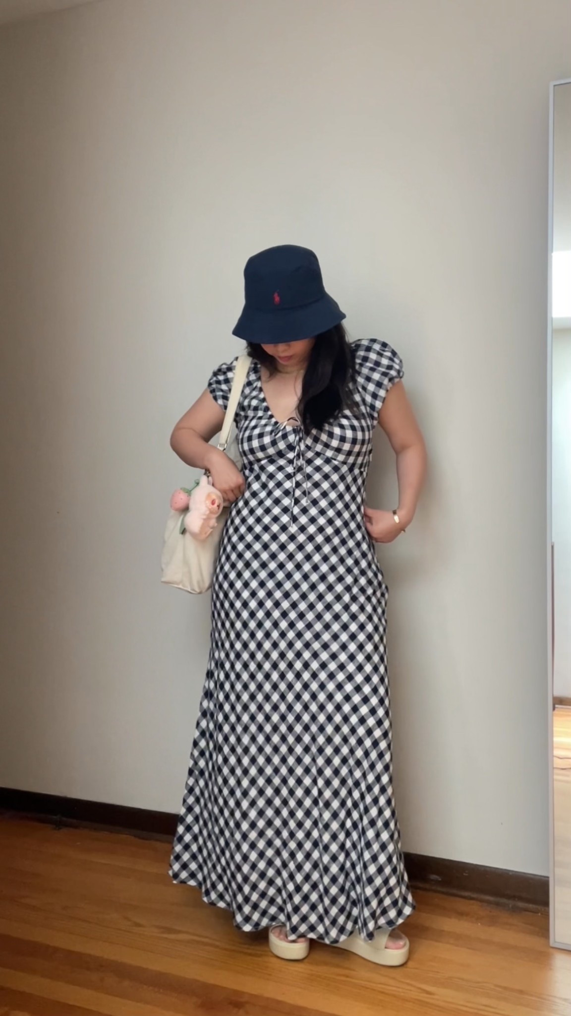 Perfect cool summer outfit - cute dress with a bucket hat! I also love this tote bag that’s under $30 and sooo spacious! 
Dress I’m wearing size Medium!


 #summeroutfits #outfitideas #momoutfit #citygirls #outfitinspo #coolgirlaesthetic #outfitideas #ginghamdress #summerdress #buckethat #eastcoastaesthetics

#LTKTravel #LTKItBag #LTKSeasonal
