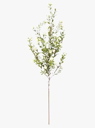 21" Glittered Snowy White Berry Leaf Bush | Amazon (US)