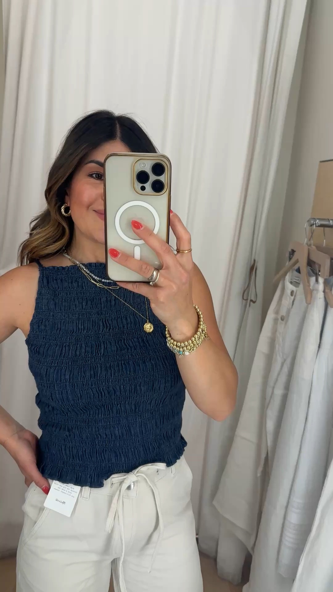 The cutest top! Comes in multiple colors! These jeans are so flattering and available in more colors too! Take 20% off with code LTK20
Top size xs
Jeans size 25

#LTKootd #LTKxMadewell #LTKSaleAlert