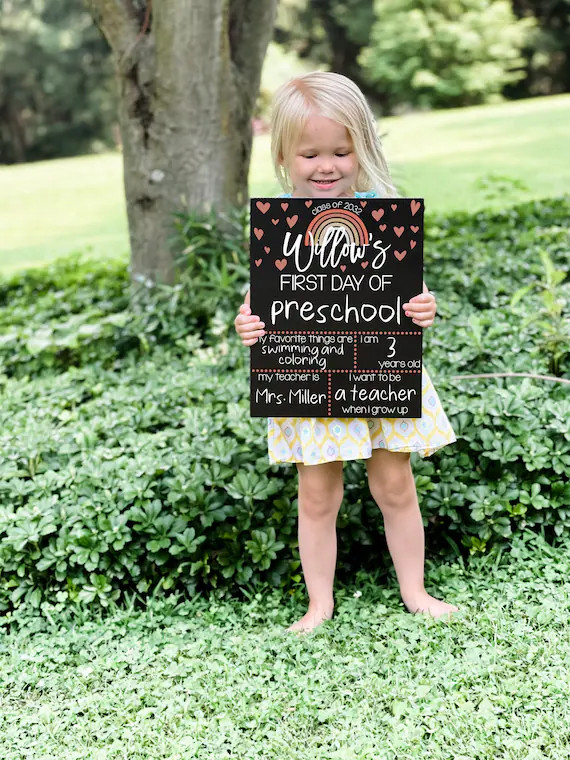 First Day of School Sign | Last Day of School Sign | Reversible First Day of School Sign | Back T... | Etsy (US)