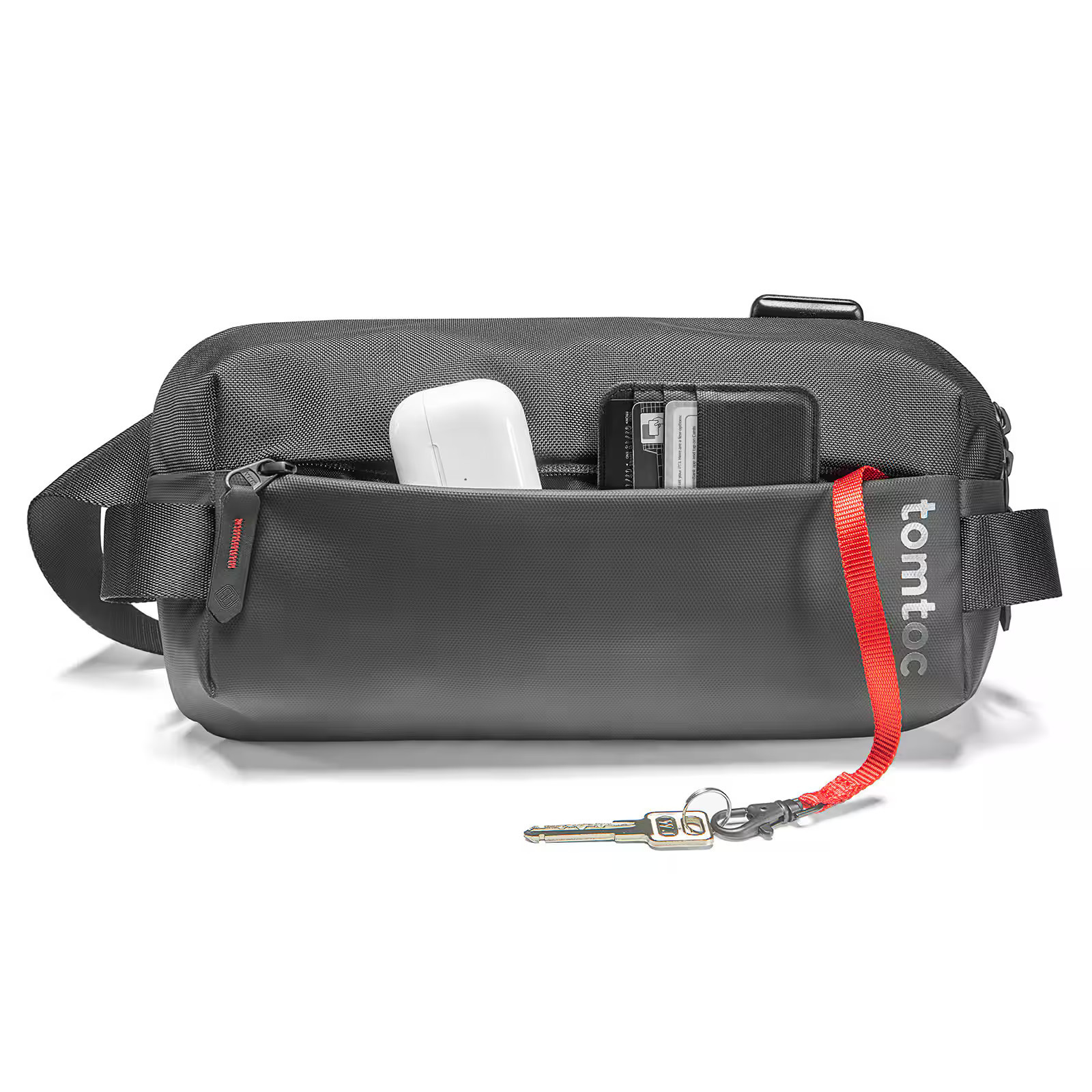 tomtoc - Explorer-T21 EDC Sling Bag, Compact Crossbody Bag Minimalist Sling Pack Daypack for Travel, Lightweight, Water-Resistant - Black | Best Buy U.S.