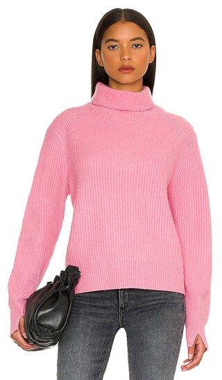 Pierce Cashmere Turtleneck Sweater in Pink | Revolve Clothing (Global)