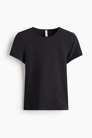 H & M - Microfibre Tee - Black | H&M (AU)
