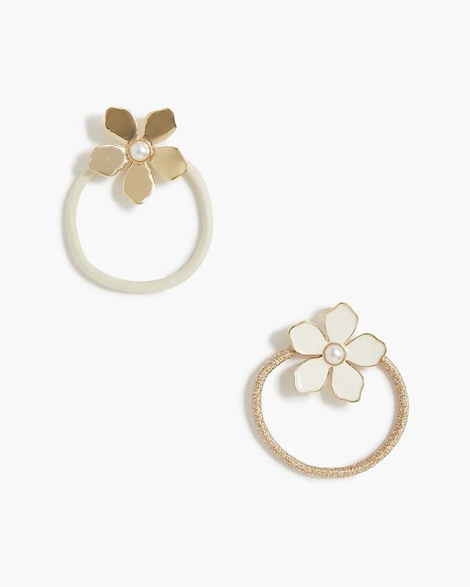 Flower hair ties set-of-two | J.Crew Factory