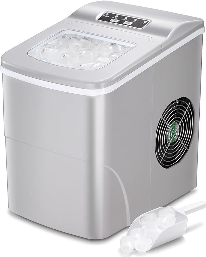 AGLUCKY Countertop Ice Maker Machine, Portable Ice Makers Countertop, Make 26 lbs ice in 24 hrs,I... | Amazon (US)
