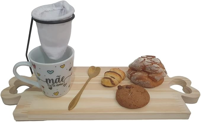 Kit Café da Manhã Melhor Mãe Caneca Mini Coador (Tábua Colorida) | Amazon (BR)