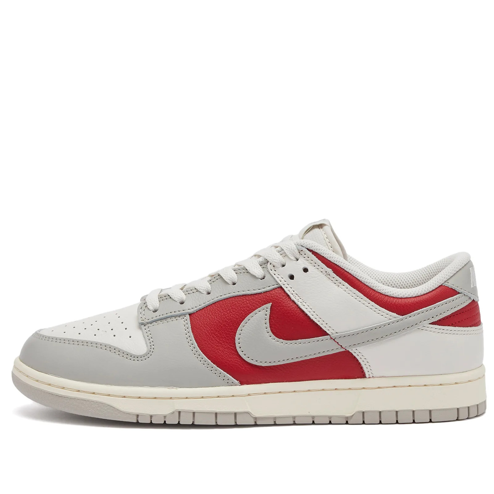 Nike Men's Dunk Low Retro Sneaker in Iron Ore/Red/Pale Ivory, Size UK 10.5 | END. Clothing