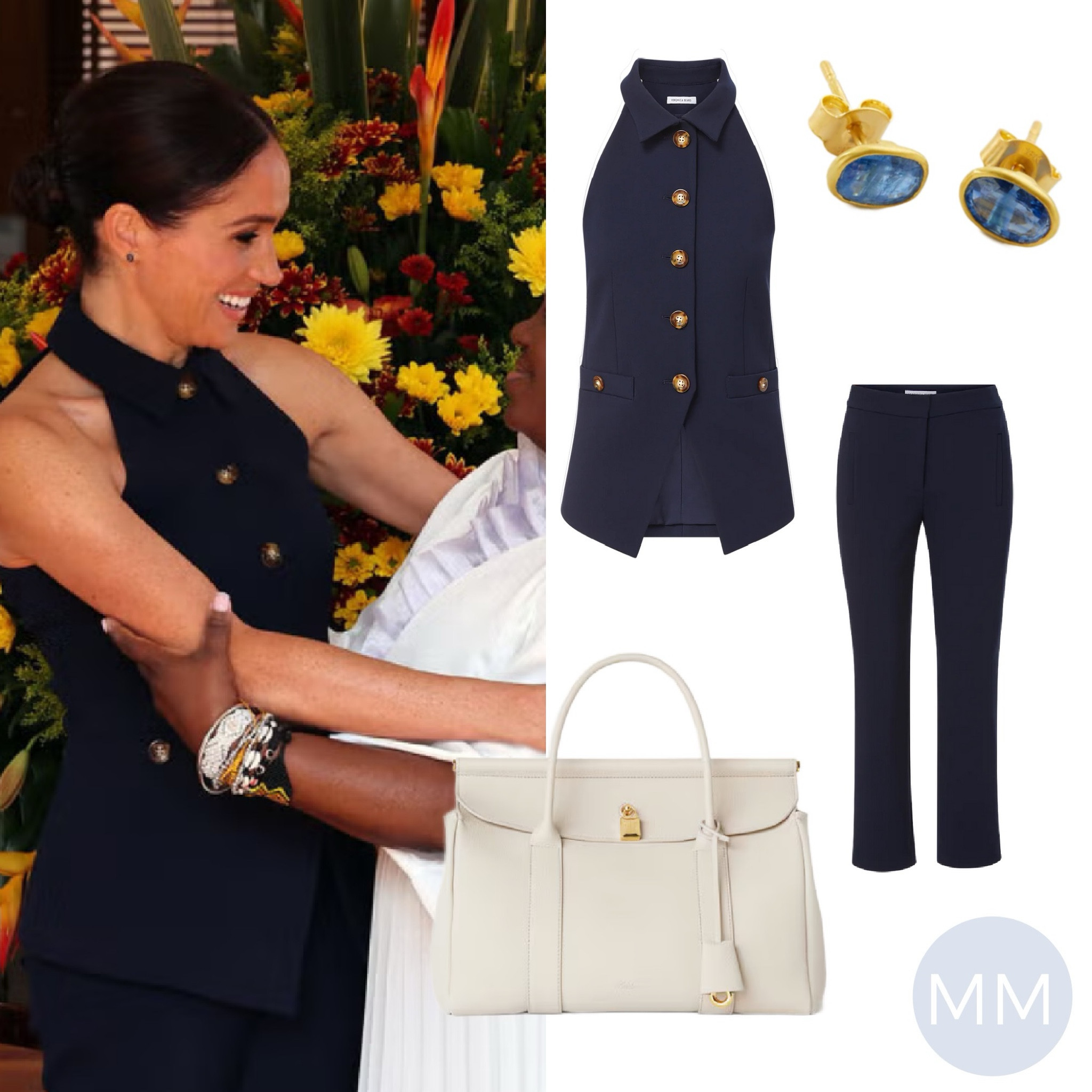 Hello, Columbia! Meghan and Harry kicked off 4 days in the country with a stylish look by #VeronicaBeard.

#LTKTravel #LTKWorkwear #LTKOver40