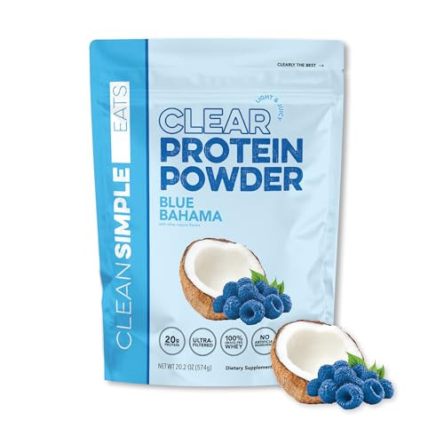 Clean Simple Eats Clear Protein Drinks, 20g Grass Fed Whey Protein Isolate, Ultra Filtered, Light... | Amazon (US)