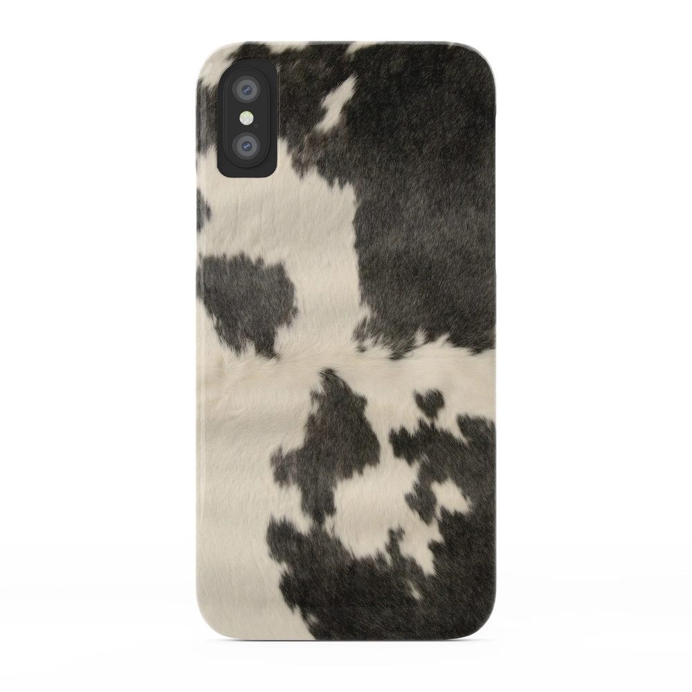 Black & White Cow Hide Phone Case by theghosttown | Society6