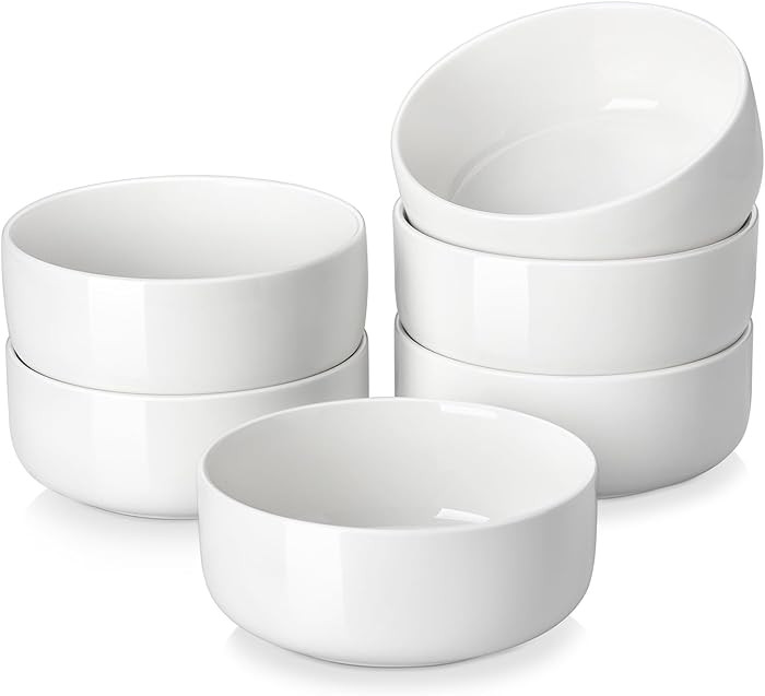 MALACASA 24 OZ Cereal Bowls, Porcelain Soup Oatmeal Bowls Set of 6, Kitchen Ceramic Serving Bowl,... | Amazon (US)