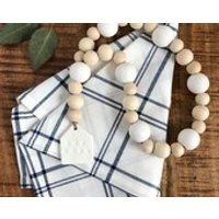 Our Nest Jar Beads, Beaded Garland, Farmhouse Beads, Wooden Garland, Farmhouse Decor, Home Decor, Housewarming Gift, Wooden Beads, Wabi Sabi | Etsy (US)