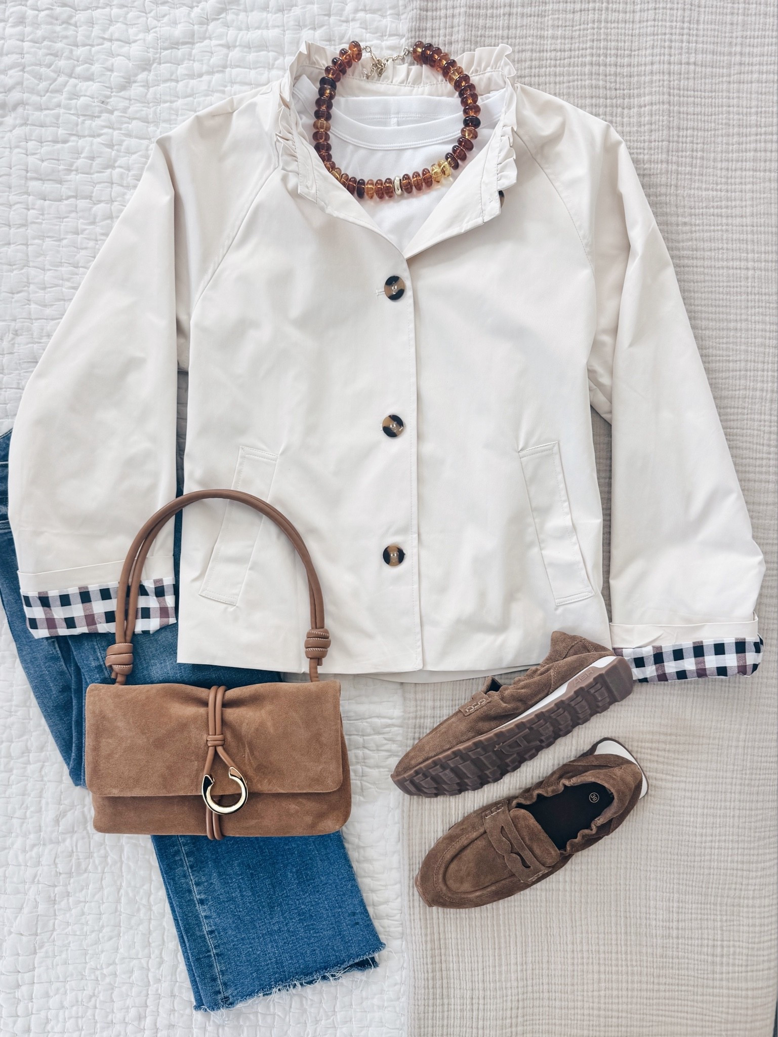 Fall outfit. Jacket is an Amazon find. I have small in the jacket and 28x30 in the jeans.  Size up if between on the shoes. I have my usual size but they don’t do half sizes.

#LTKOver40 #LTKSaleAlert #LTKTall