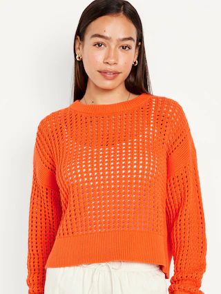 Open-Stitch Sweater for Women | Old Navy (US)