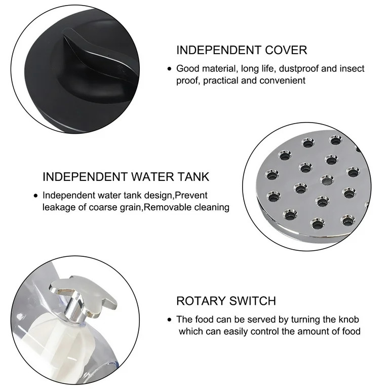 Old  Model Upgrade Cereal Dispenser, Essential Dry Food Cereal Dispenser 2 Liters/70 Ounces, Dual... | Walmart (US)