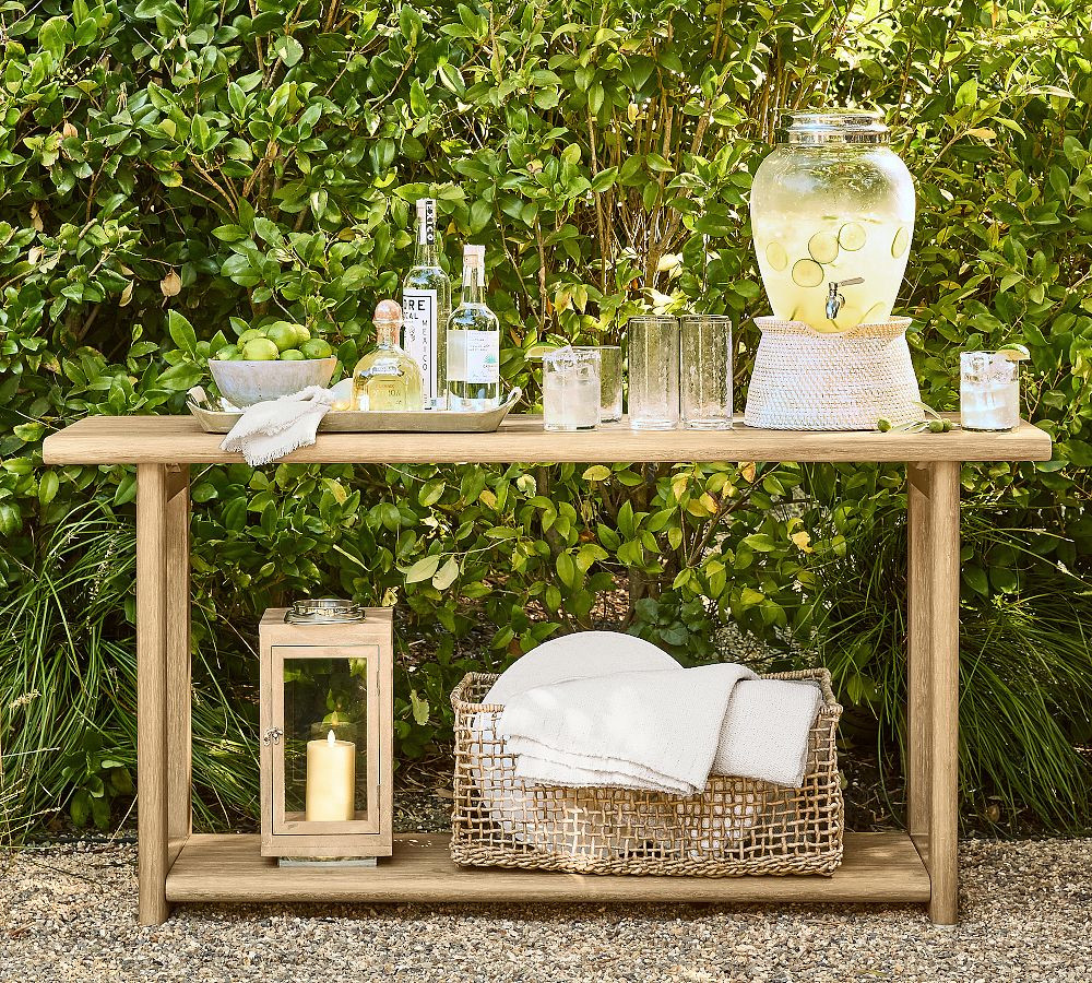 Woodside Rectangular Outdoor Console Table (60") | Pottery Barn (US)
