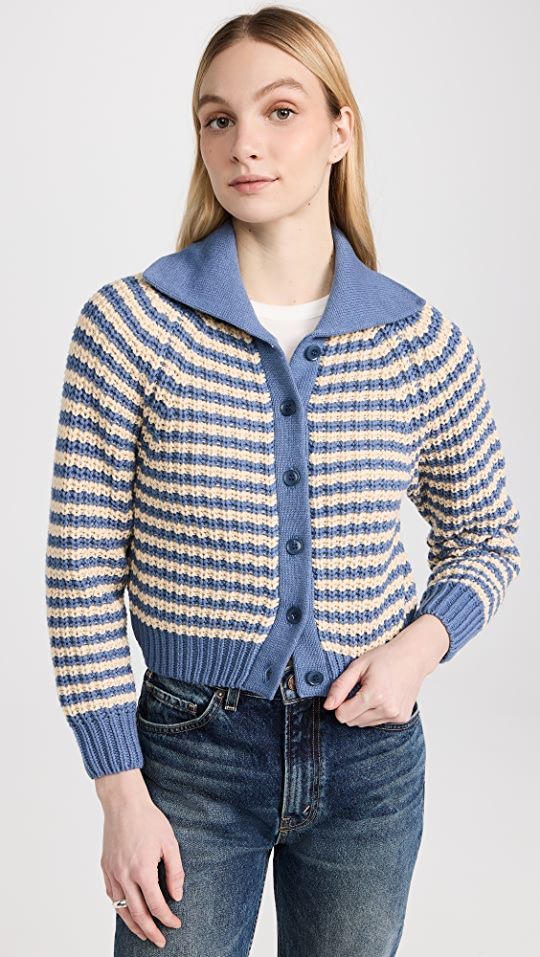 THE GREAT. The Mini Collar Cardigan | SHOPBOP | Shopbop