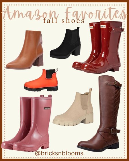 Amazon Favorites Fall shoes 

Rain boots, ankle boots, fall fashion, teacher fashion 

#LTKfamily #LTKSeasonal #LTKstyletip