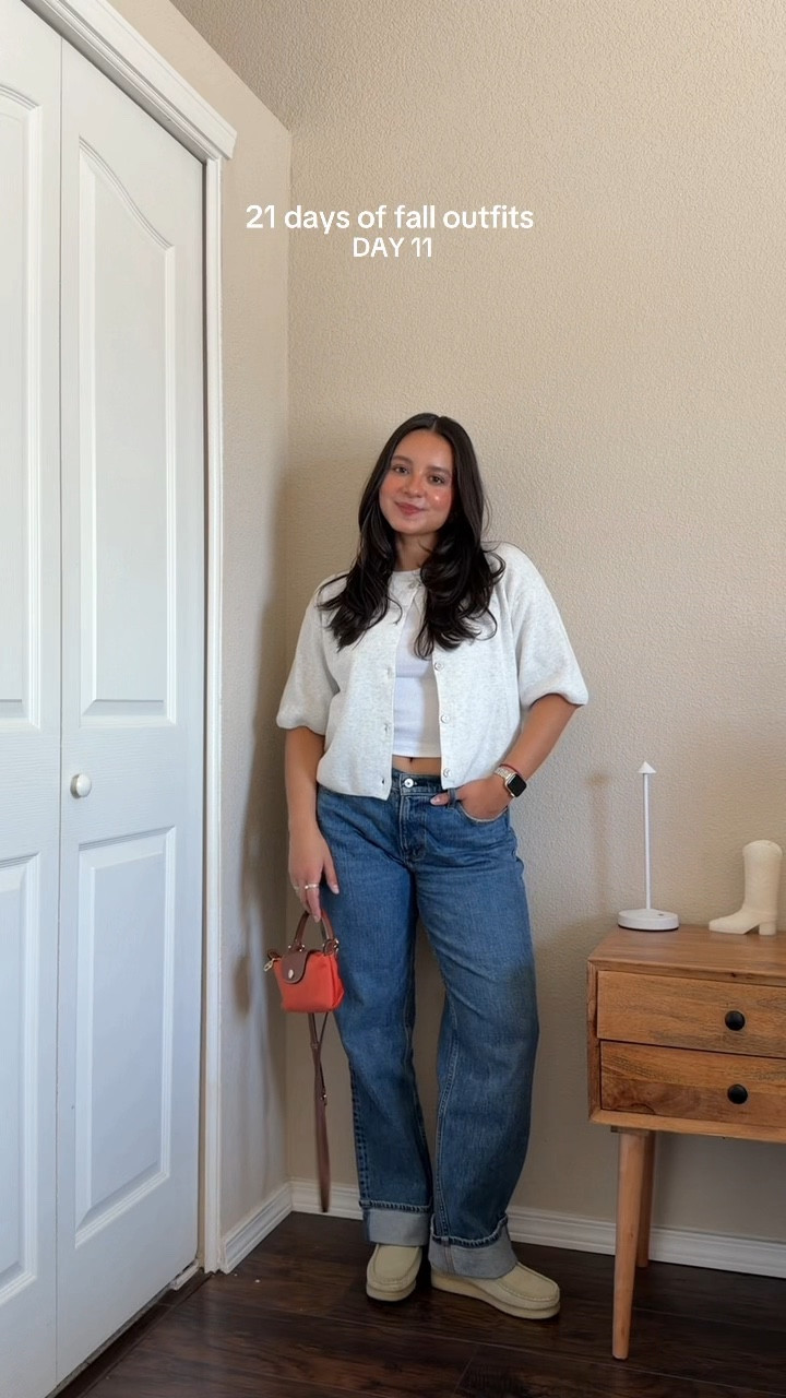 cute + casual fall ootd!! — wearing top in x-small + cardigan in size small + jeans in size 2/26s curve love

#LTKStyleTip #LTKSeasonal #LTKPetite