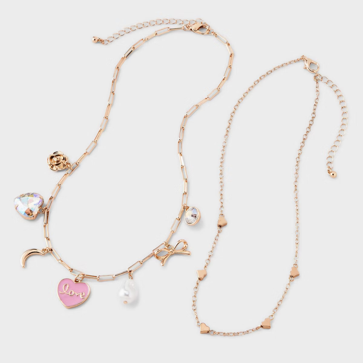 Girls' 2pk Charm Necklace Set - art class™ | Target
